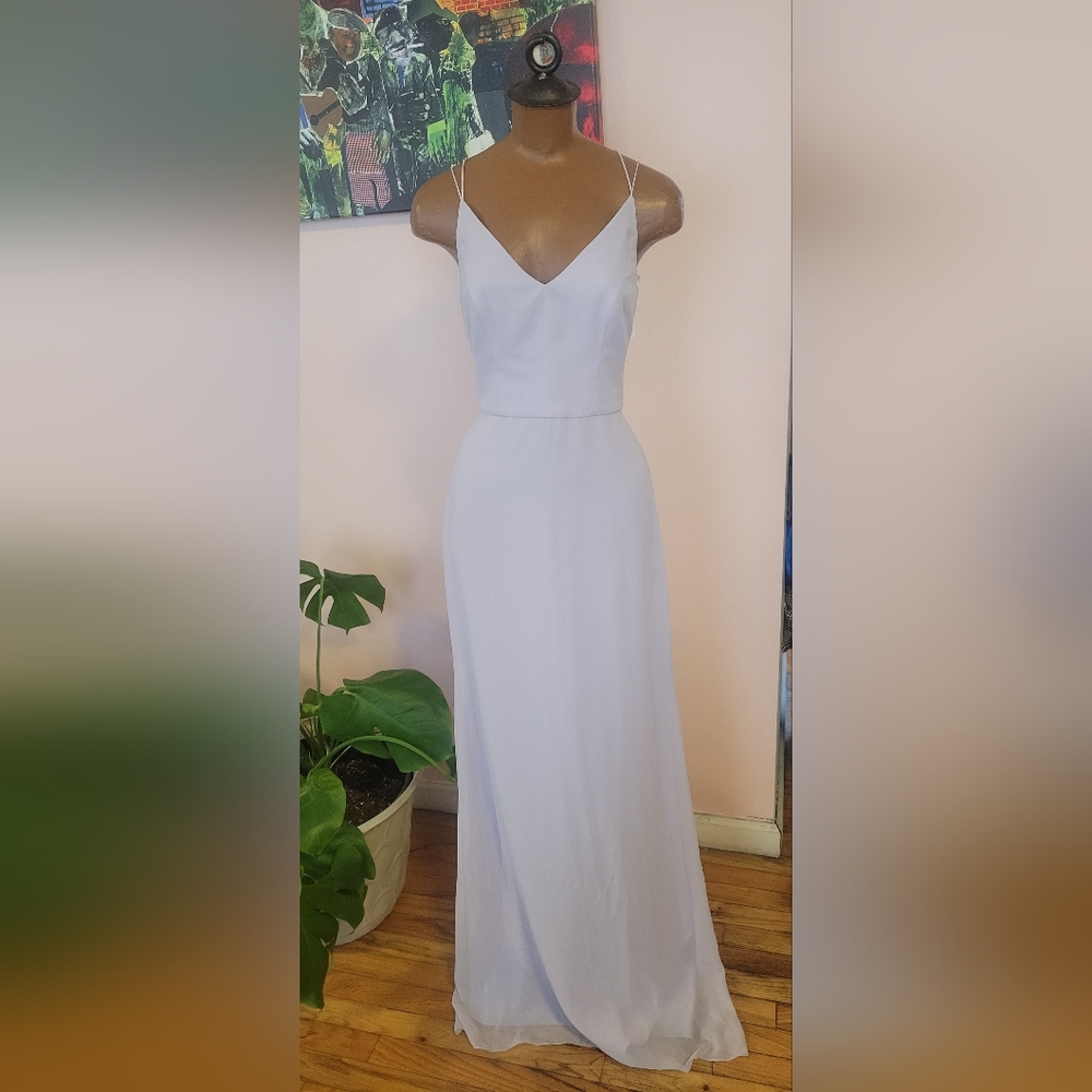 Dessy Collection Lilac Maxi Dress
